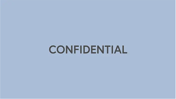 the word Confidential.
