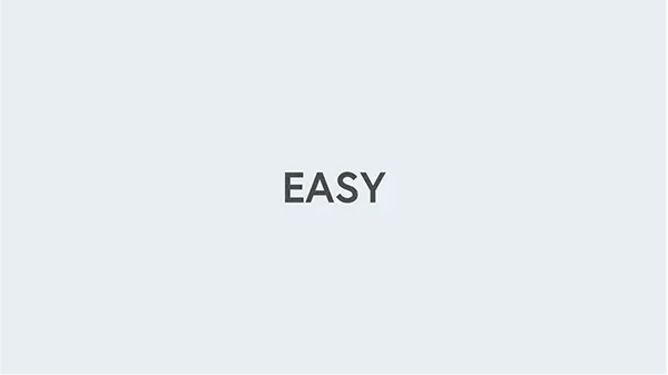 The word Easy.